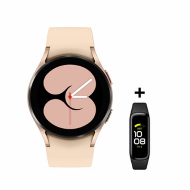 Alkosto Reloj samsung galaxy watch 4 de 40 mm rosado + banda fit2 oferta