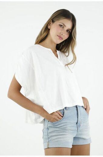Tennis Camiseta color crudo para mujer oferta