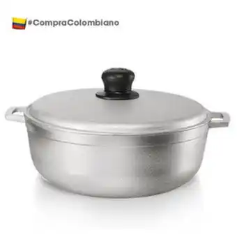 LeBon Caldero aluminio fundido con tapa natural 14 cm... oferta