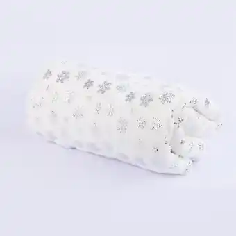 Panamericana Cobija blanca de 160 cm - copos de nieve oferta