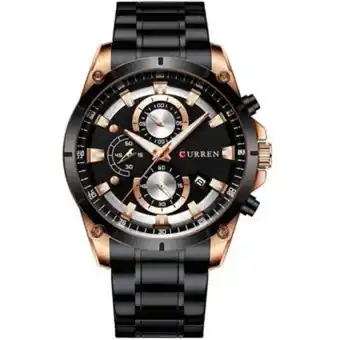 Linio Reloj hombre curren 8360 cuarzo cronografo correa acero inoxidable oferta