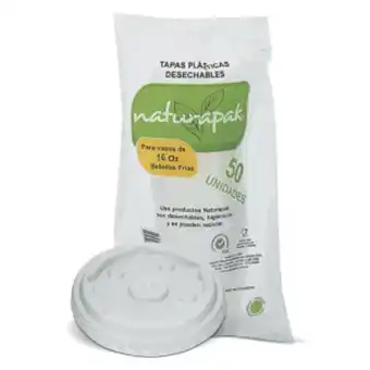 Makro Tapa vaso naturapak bebida fria 16oz x50u oferta