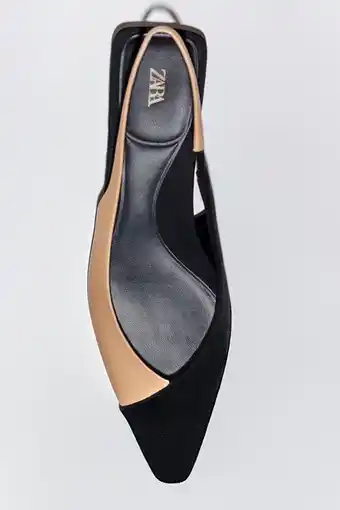 Zapato destalonado contraste