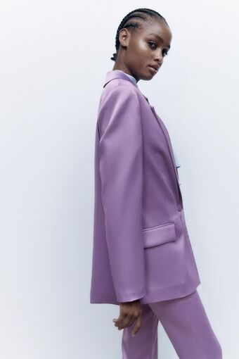 Zara Blazer satinada oferta