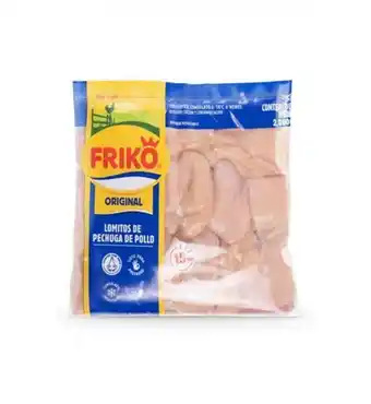 PriceSmart Friko lomitos de pechuga congelados, bolsa 2 kg / 4.41 lb oferta