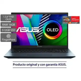 Linio Portátil asus pro m3500qa-l1224 ryzen 7 16gb ssd512 15.6" fhd oled oferta