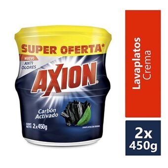 Makro Lavaloza crema axion carbon activado 450gx2u oferta