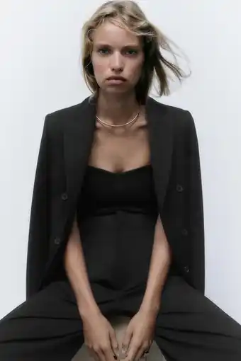 Zara Blazer abierta botones oferta
