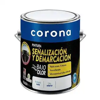Tienda Cerámica Corona Pintura trafico y demarcación blanco oferta