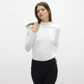 Fuera de Serie Camiseta cuello alto manga larga oferta
