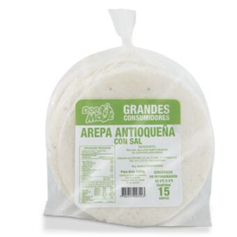 Makro Arepa antioquena don maiz con sal 1500gen15u oferta