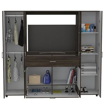 FUN Fábricas Unidas Closet manila z new 200 x 180 x 50 rta coñac + blanco oferta