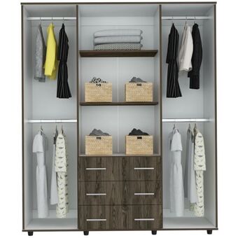FUN Fábricas Unidas Closet fontan 180 x 150 x 50 rta coñac + blanco oferta