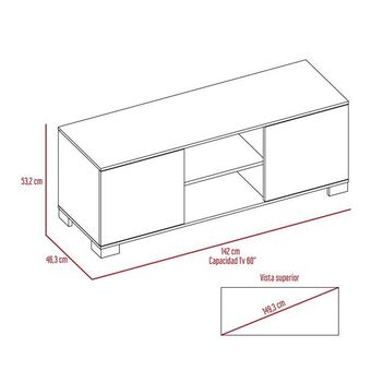 Mesa de tv aurora rta blanco