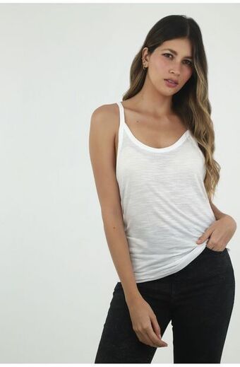 Tennis Camiseta blanca de tiras para mujer oferta