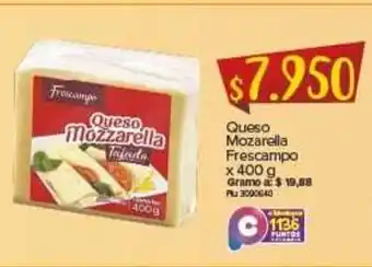 Super Inter Queso Mozarella Frescampo x 400g oferta