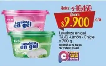 Super Inter Lavaloza en gel TLD - Limon - Chicle x 700g oferta