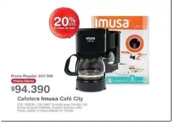 Makro Cafetera Imusa Cafe City oferta