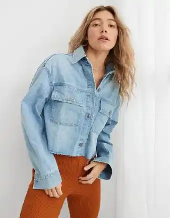 American Eagle Chaqueta aerie en denim oferta