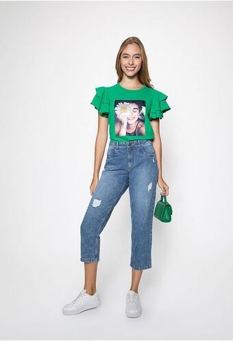 ELA Jean boyfriend tiro alto basico. oferta