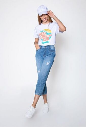 ELA Jean boyfriend tiro alto basico. oferta