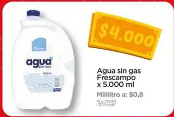 Surtimax Agua sin gas Frescampo x 5000 ml oferta