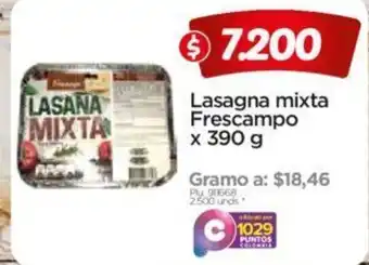 Surtimax Lasagna mixta Frescampo x 390g oferta