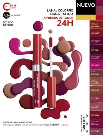 Ésika Colorfix Labial Liquid Tattoo oferta