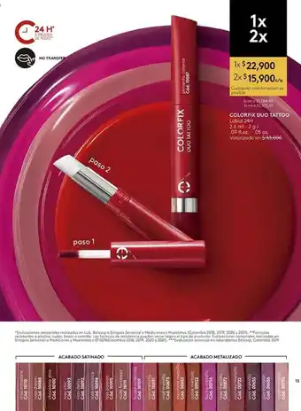 Ésika Colorfix Duo Tattoo Labial 24H oferta