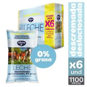 Éxito Leche deslactosada descre alpina 6600 ml oferta