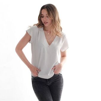 Fuera de Serie Blusa cuello v manga corta oferta
