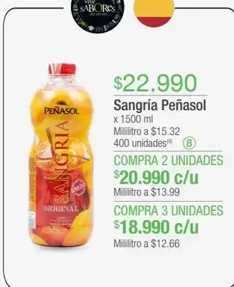 Jumbo Sangría peñasol x 1500ml oferta