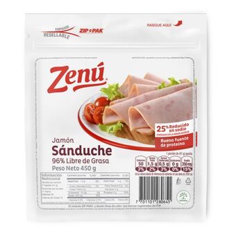 Merqueo Jamón zenú sánduche oferta