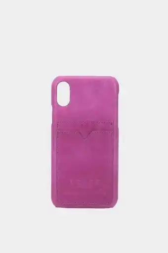Vélez Porta celular bence de cuero morado oferta