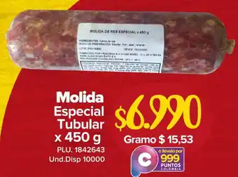Super Inter Molida Especial Tubular 450g oferta