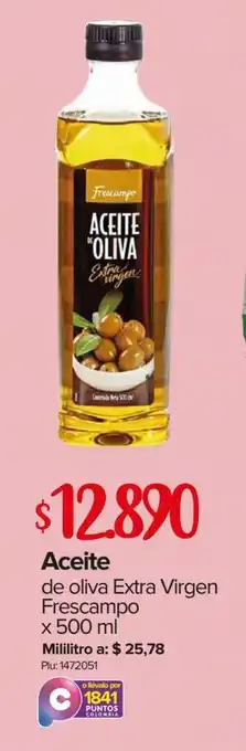 Super Inter Aceite de Oliva Extra Virgen Frescampo 500ml oferta