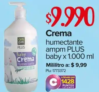 Super Inter Crema Humectante Ampm Plus Baby 1.000ml oferta
