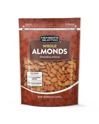 PriceSmart Member's selection almendras enteras 32 oz / 907 g oferta