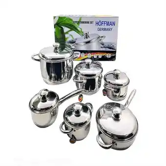Éxito Kit de ollas de acero quirurgico 12 piezas hoff 12 oferta