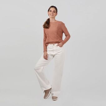 Fuera de Serie Pantalon tiro alto bota flare oferta