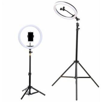 Linio Aro de luz 26 cm led tripode 2.10 mts 3 modos de luz selfie tiktok oferta