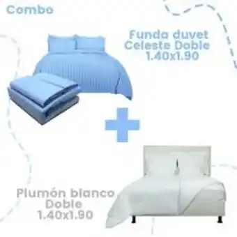 Falabella Combo duvet doble+plumón doble blanco oferta