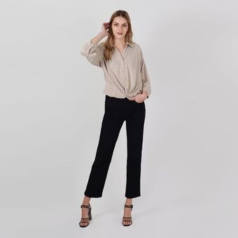 Fuera de Serie Blusa cuello camisero manga 3\4 oferta