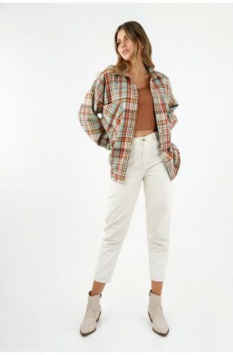 Tennis Chaqueta de cuadros verde para mujer oferta