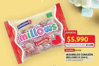 Ara Masmelos Corazon Millow x 250g oferta