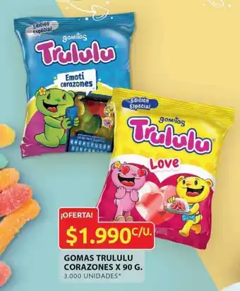 Ara Gomas Trululu Corazones x 90g oferta