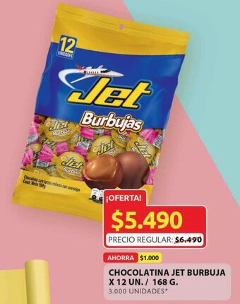 Ara Chocolatina Jet Burbuja x 12 UN / 168 G oferta