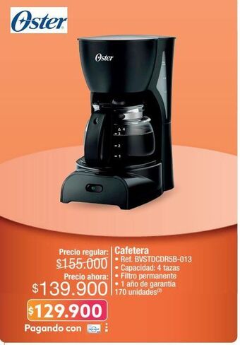 Jumbo Cafetera oster oferta
