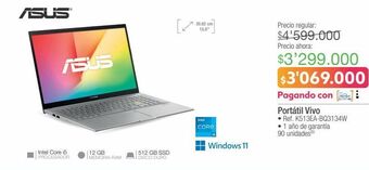 Jumbo Computador portátil vivo asus oferta