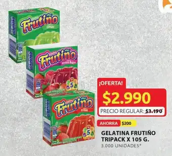 Ara Gelatina Frutiño Tripack x 105 G oferta